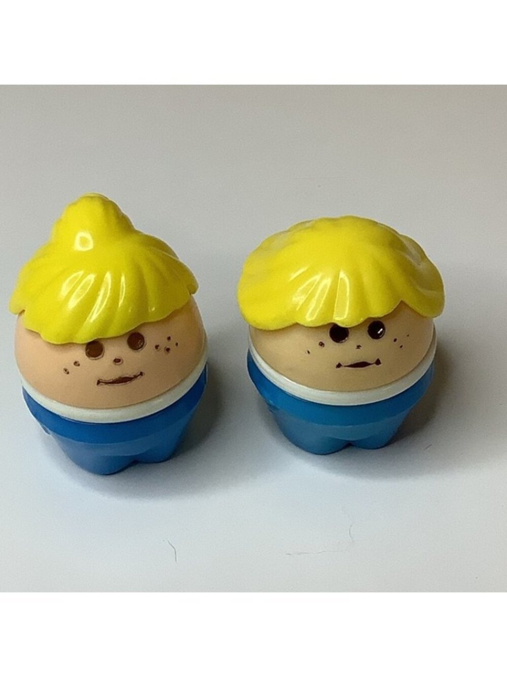 Vintage Little Tykes Toddler Tots Chunky People Blonde Boy & Girl